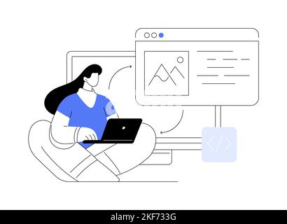 Microsites abstract concept vector illustration. Stock Vector