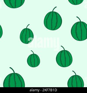 A seamless pattern, watermelons. Art about Kherson Stock Vector