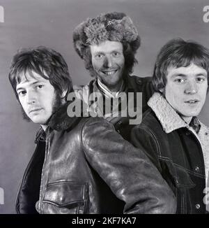 CREAM UK rock group in 1966 from l: Jack Bruce, Ginger Baker, Eric ...