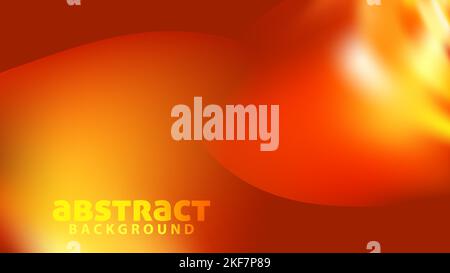 Abstract red background with fiery glowing blurred shapes. Glowing vector graphic pattern Stock Vector