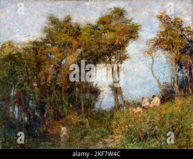 Frederick McCubbin; Afterglow; Summer Evening; 1912; Oil on canvas; National Gallery of Australia, Canberra, Australia. Stock Photo
