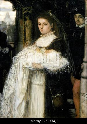 Matthijs Maris; Christening Procession in Lausanne; 1873; Oil on canvas; Centraal Museum in Utrecht, Netherlands. Stock Photo