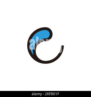 Letter G splash, line geometric symbol simple logo vector Stock Vector