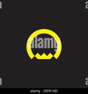 Letter n crown geometric symbol simple logo vector Stock Vector