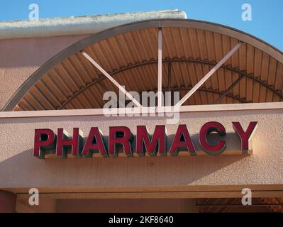 Walgreen's pharmacy sign in Fremont California Stock Photo