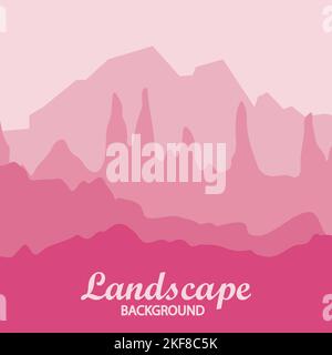 Mountain hills landscape background vector Stock Vector