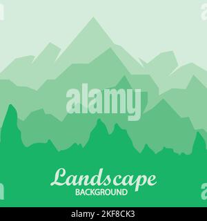 Mountain hills landscape background vector Stock Vector