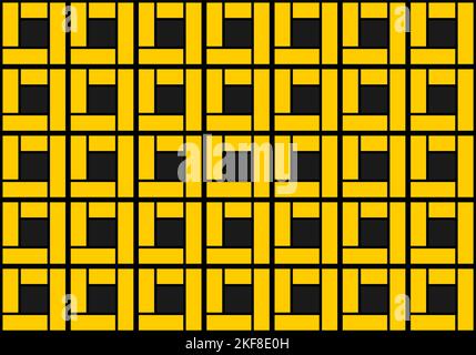 Yellow geometric mosaic background vector illustration. Abstract vector background for use in design. Geometry pattern. Stock Vector