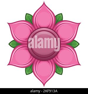 Lotus flower vector design, lotus floral motifs for drawing and tattoo, Oriental and Indian style decoration Stock Vector