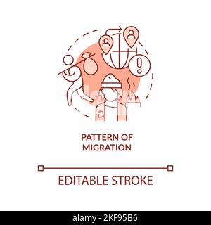 Pattern of migration concept icon Stock Vector Image & Art - Alamy