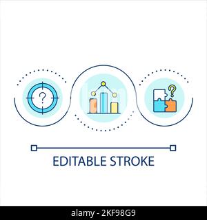 Solve problem loop concept icon Stock Vector