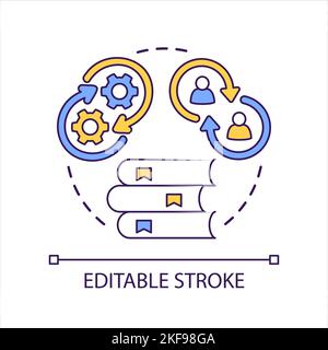Reading tips concept icon Stock Vector