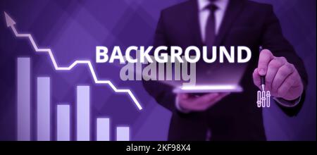 Handwriting text Background. Business concept conditions that form the setting which something is experienced Stock Photo