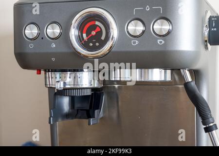 An exquisite fully automatic pressurized coffee machine Stock Photo