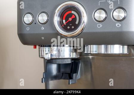 An exquisite fully automatic pressurized coffee machine Stock Photo