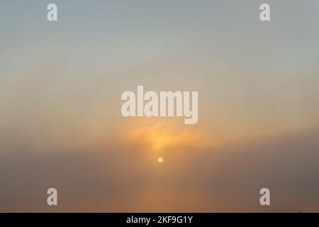 The sky above Tromsø. Norway. Stock Photo
