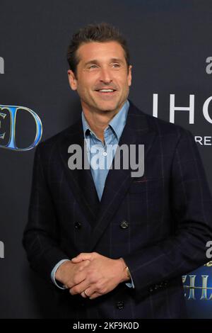 LOS ANGELES - NOV 16:  Patrick Dempsey at the Disenchanted Premiere at El Capitan Theatre on November 16, 2022 in Los Angeles, CA Stock Photo