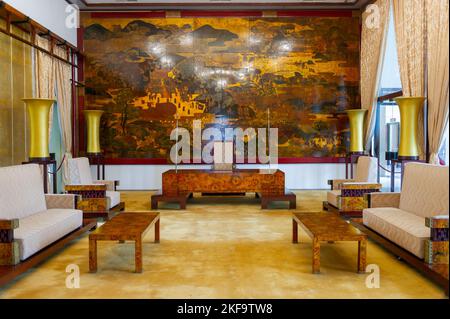 The Ambassadors Chamber at the Reunification Palace, Ho Chi Minh City, Vietnam Stock Photo