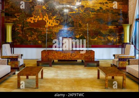 The Ambassadors Chamber at the Reunification Palace, Ho Chi Minh City, Vietnam Stock Photo