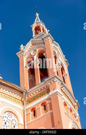 The Pink Church ( Tan Dinh Church ) in Ho Chi Minh City, Vietnam Stock Photo