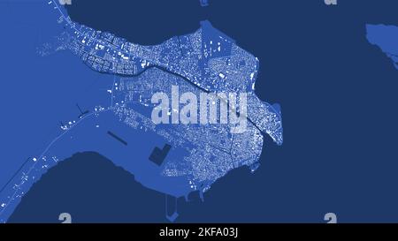 Belize vector map. Detailed map of Belize city administrative area ...