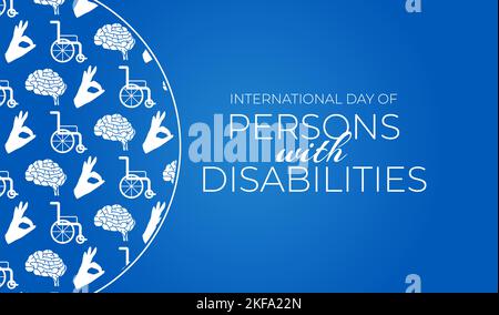 International Day of Persons with Disabilities Illustration Design Stock Vector