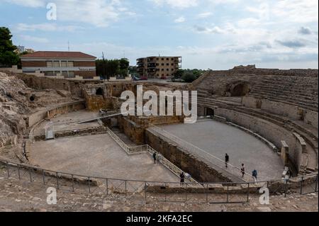 Roman amphitheatre Tarragona Spain Stock Photo