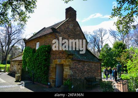 Captain James Cook's Cottage, Fitzroy Gardens, Melbourne, Victoria VIC, Australia Stock Photo