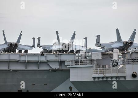 USS GERALD R FORD Stock Photo
