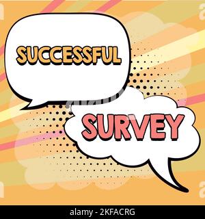 Handwriting text Successful Survey. Concept meaning generate high response rate allow more efficient analysis Stock Photo