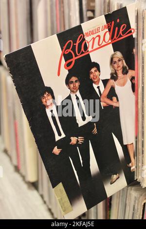 Blondie Parallel Lines album on vinyl format Stock Photo