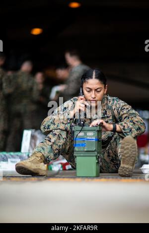 A Marine conducts an Alert Contingency Marine Air Ground Task Force ...