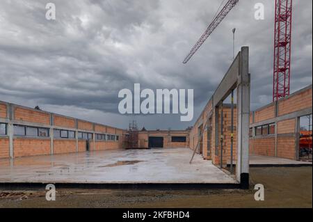 A shell of a new building Stock Photo