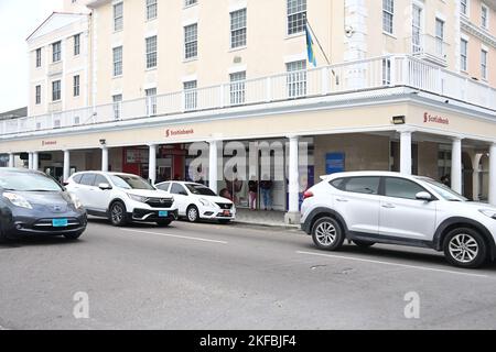 Nassau, The Bahamas. 11th Nov, 2022. Front entrance to Scotiabank along Bay Street in Nassau, The Bahamas on Friday, November 11, 2022.Credit: Ron Sachs/CNP/Sipa USA Credit: Sipa USA/Alamy Live News Stock Photo