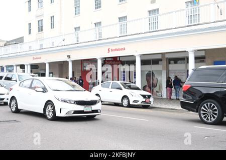 Nassau, The Bahamas. 11th Nov, 2022. Front entrance of Scotiabank along Bay Street in Nassau, The Bahamas on Friday, November 11, 2022.Credit: Ron Sachs/CNP/Sipa USA Credit: Sipa USA/Alamy Live News Stock Photo