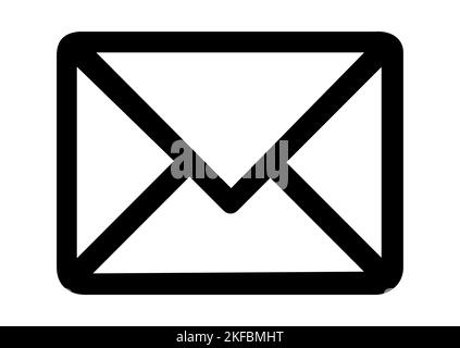 MAIL LETTER ENVELOPE ICON, ISOLATED PICTOGRAM Stock Vector