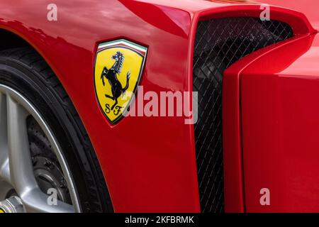 2003 Enzo Ferrari ‘F1 TMT’ on display at the Concours d’Elégance motor show held at Blenheim Palace on the 4th September 2022 Stock Photo