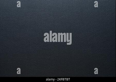 Texture pattern of black leather background close up view Stock Photo