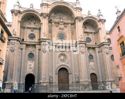 Cathedral of the Incarnation, Granada, Andalusia, Spain Stock Photo