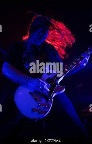 Trash metal american band, Sacred Reich, performing live at Astra Kulturhaus in Berlin as supporting act for Sepultura Stock Photo