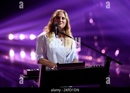 Milan, Italy. 17th Nov, 2022. Milan, 4th episode of 'X Factor' - Lucrezia Credit: Independent Photo Agency/Alamy Live News Stock Photo