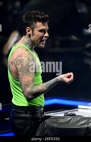 Milan, Italy. 17th Nov, 2022. Milan, 4th episode of 'X Factor' - Fedez Credit: Independent Photo Agency/Alamy Live News Stock Photo