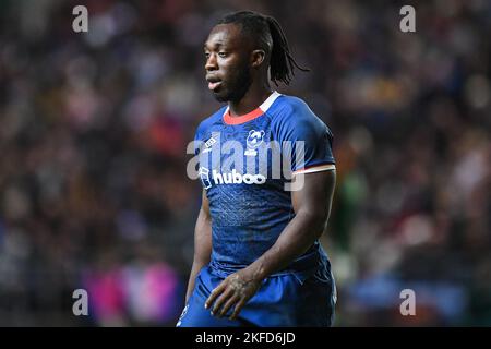 Bristol, UK. 17th Nov, 2022. Gabriel Ibitoye of Bristol Bears, during the Friendly match Bristol Bears vs South Africa Select XV at Ashton Gate, Bristol, United Kingdom, 17th November 2022 (Photo by Mike Jones/News Images) in Bristol, United Kingdom on 11/17/2022. (Photo by Mike Jones/News Images/Sipa USA) Credit: Sipa USA/Alamy Live News Stock Photo