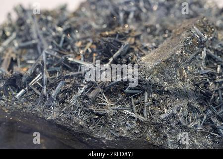 Naturally formed metal shale mine closeup Stock Photo