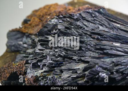 Naturally formed metal shale mine closeup Stock Photo