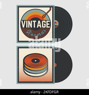 Old school cassette cover plate Stock Vector