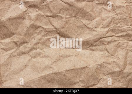 Sheet of crumpled parchment paper as a background Stock Photo
