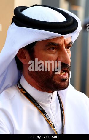 Abu Dhabi, UAE. 17th November 2022.  Mohammed Bin Sulayem (UAE) FIA President. Abu Dhabi Grand Prix, Thursday 17th November 2022. Yas Marina Circuit, Abu Dhabi, UAE.Mohammed Ben Sulayem Stock Photo