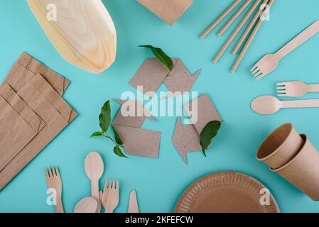 Reusable eco friendly sustainable food packagind Stock Photo