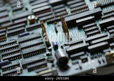 components and circuits of printer motherboard Stock Photo
